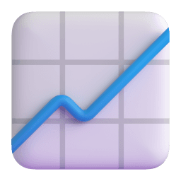 A rising revenue chart